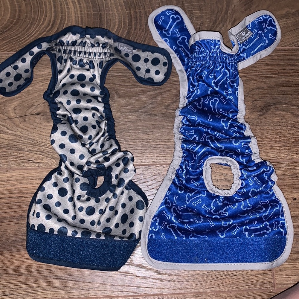 Small Washable doggy diapers ***never used***